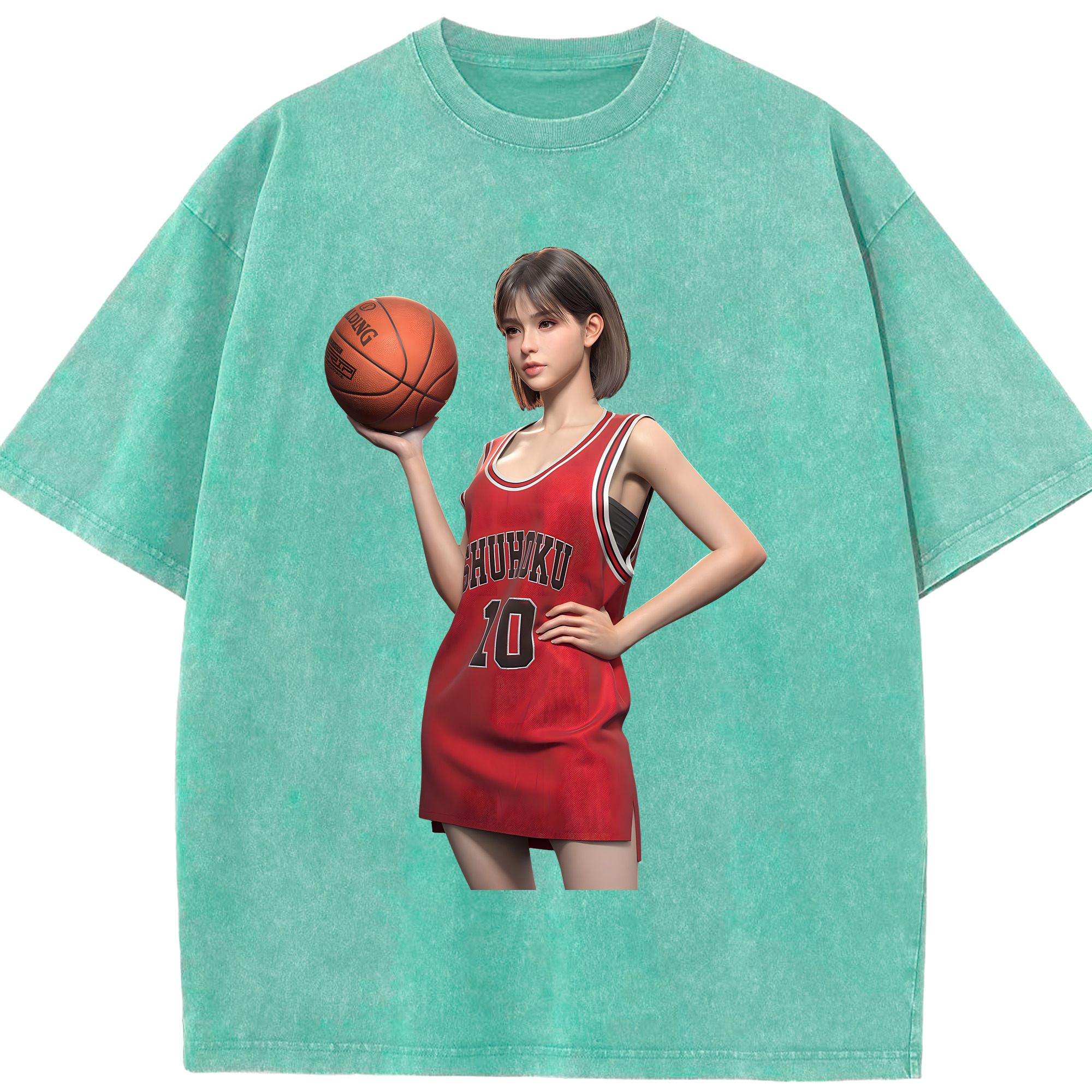 （画像用） SLAM DUNK／スラムダンク 綿100% ヴィンテージ風 半袖Tシャツ（フロントプリント）